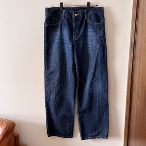 Vintage ‘02 Levi’s 577 Womens Jeans Lower Rise Loose Fit Size 12 Dark Wash